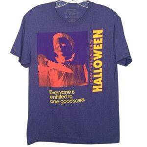 John Carpenter’s Halloween Tshirt Mens Sz S Purple Yellow Orange Short Sleeve